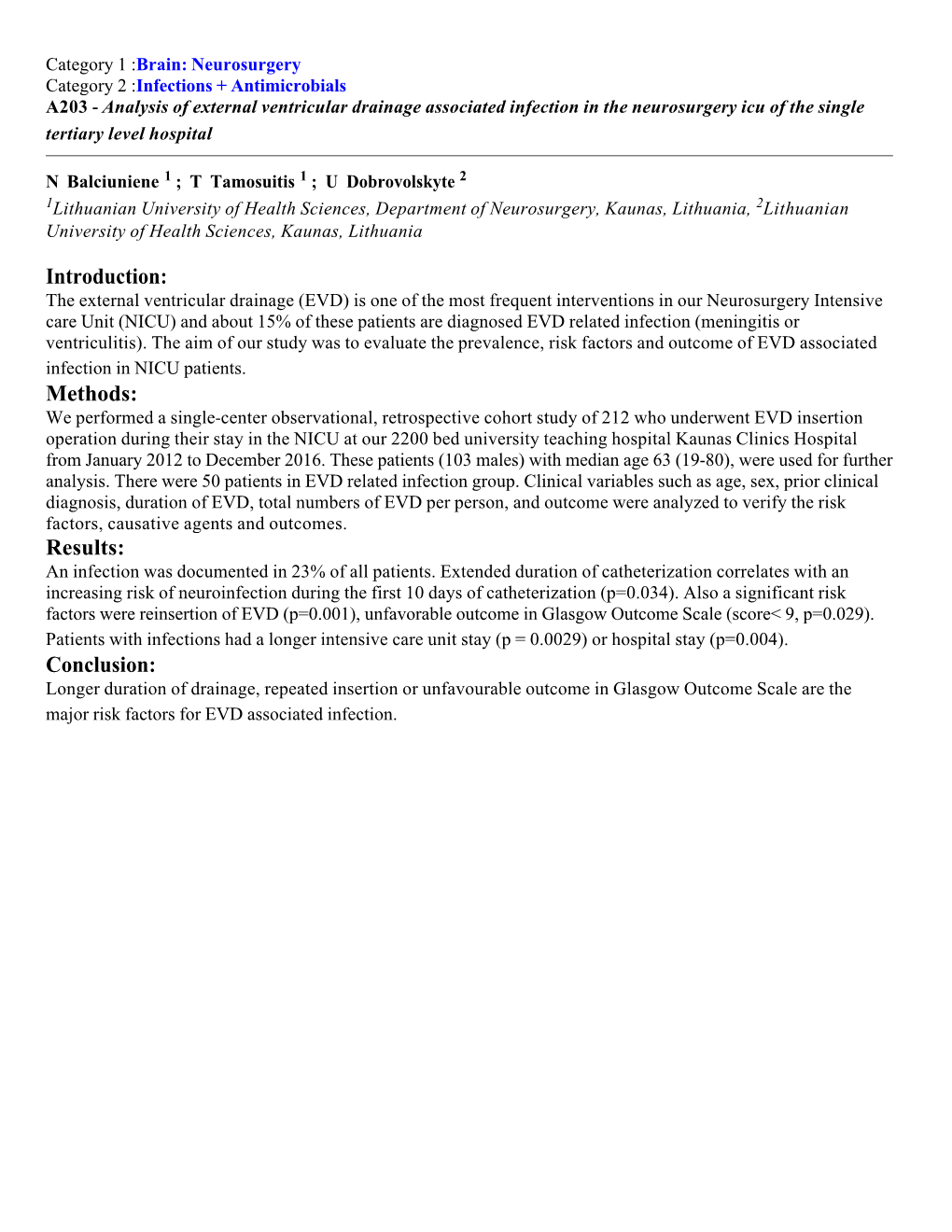 Introduction: Methods: Results: Conclusion