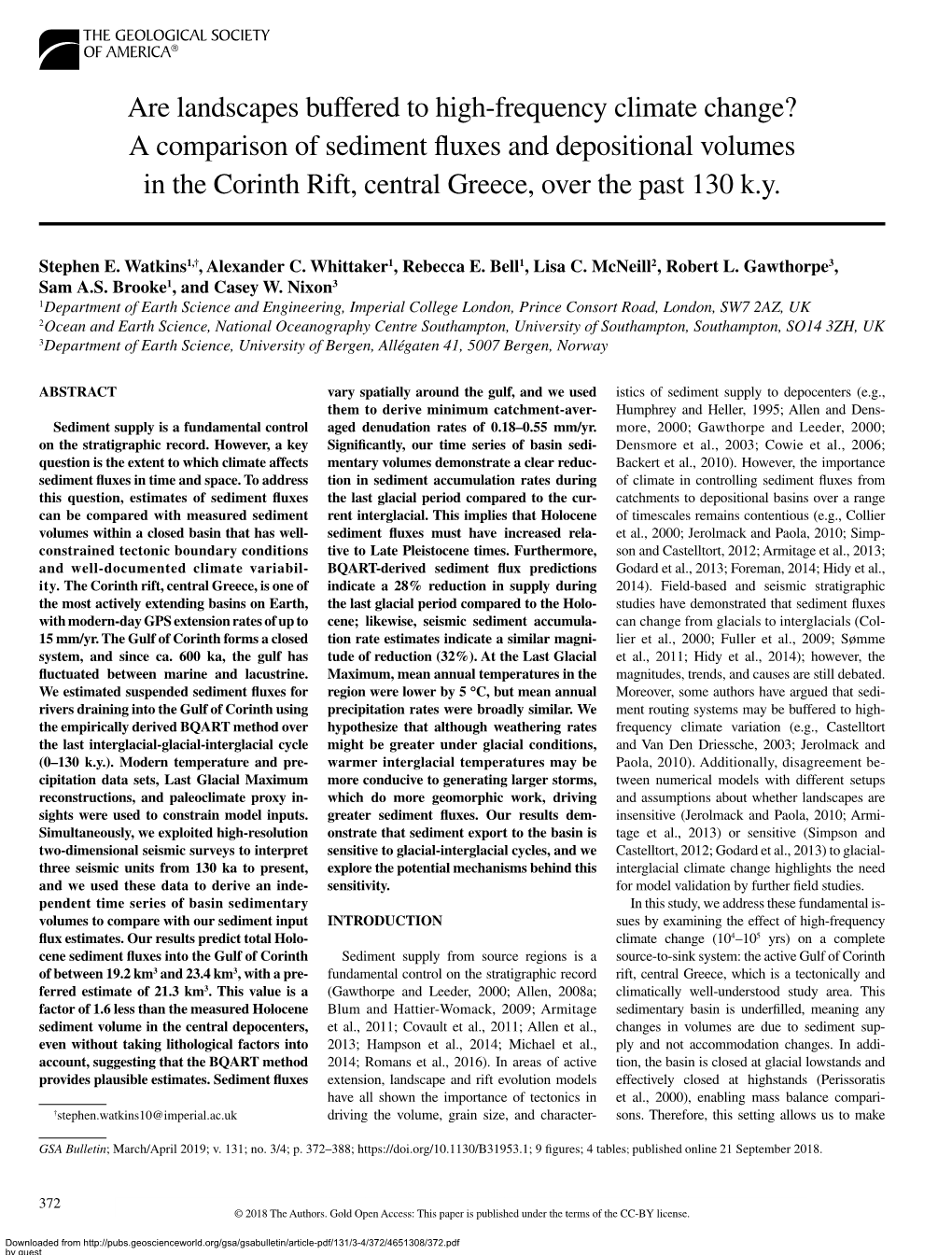 Are Landscapes Buffered to High-Frequency Climate Change? A