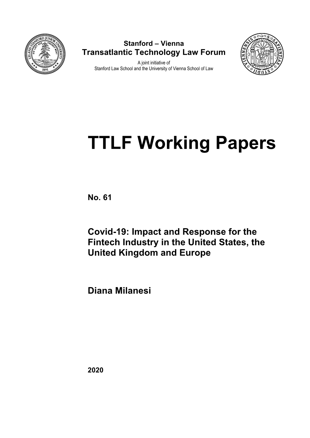 TTLF Working Papers