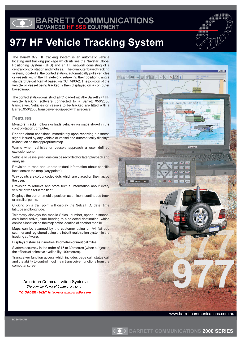 977 HF Vehicle Tracking System