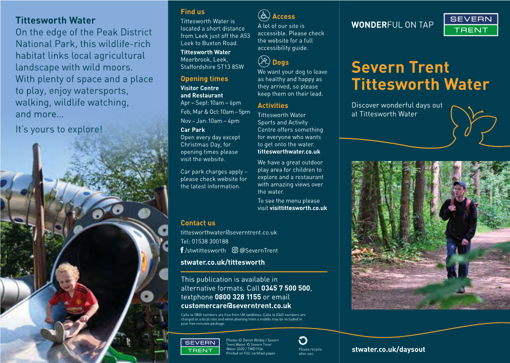 Severn Trent Tittesworth Water