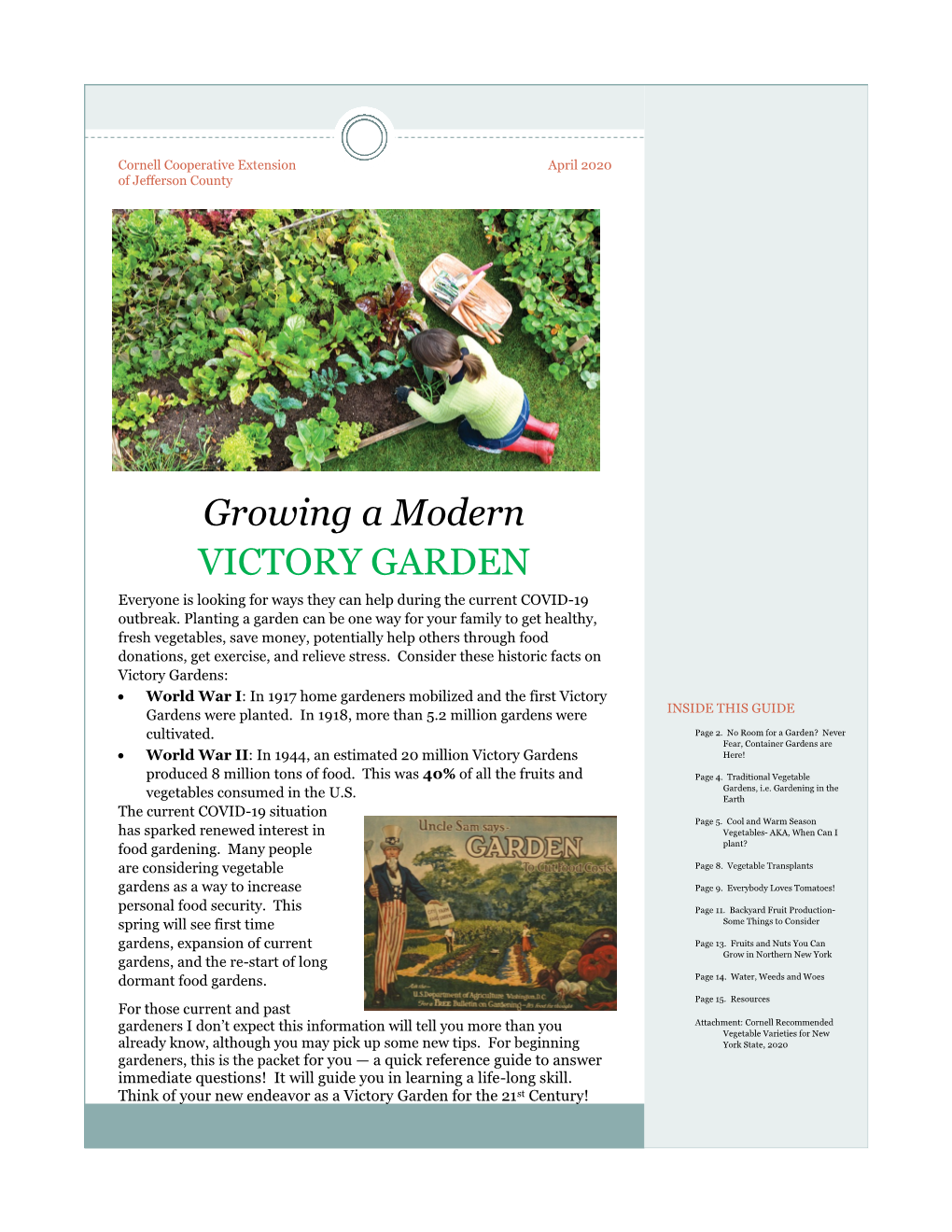 Growing a Modern VICTORY GARDEN Everyone Is Looking for Ways They Can Help During the Current COVID-19 Outbreak