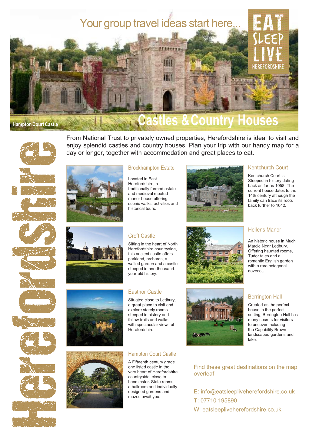 Splendid Castles and Country Houses in Herefordshire