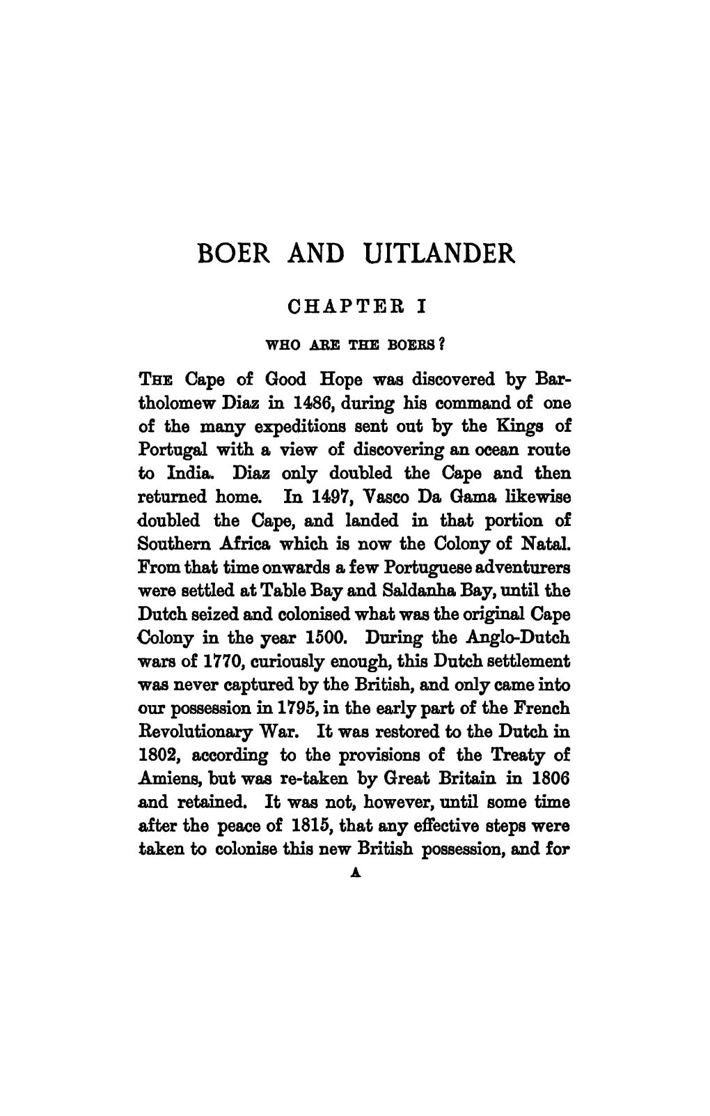 Boer and Uitlander