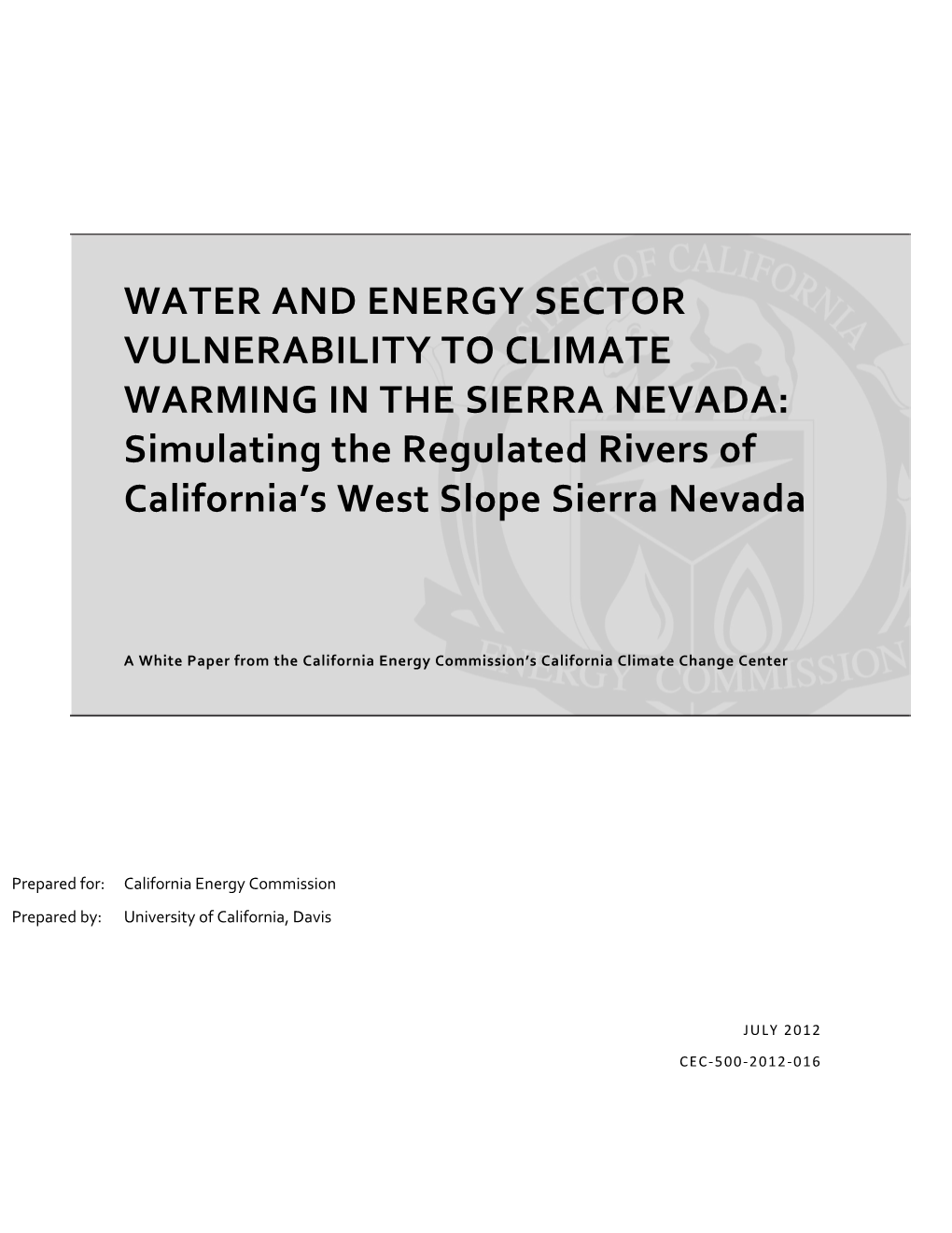 Simulating the Regulated Rivers Of