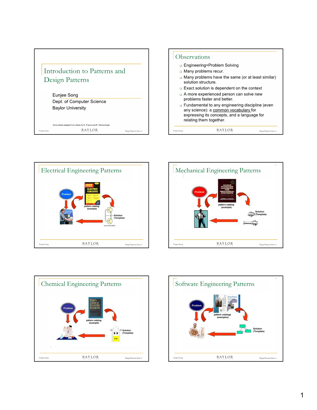 Introduction to Patterns and Design Patterns