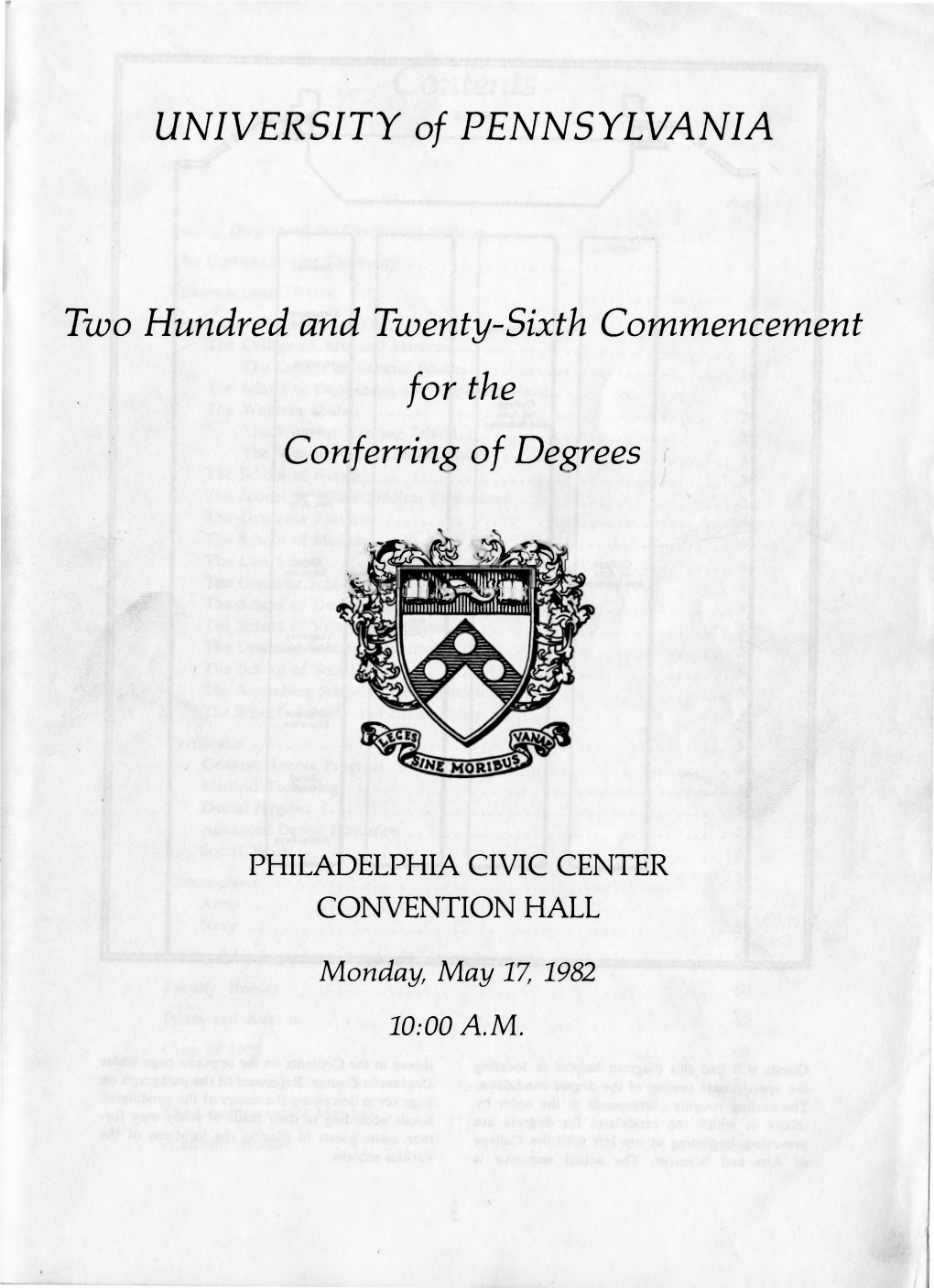 Commencement-Program-1982.Pdf