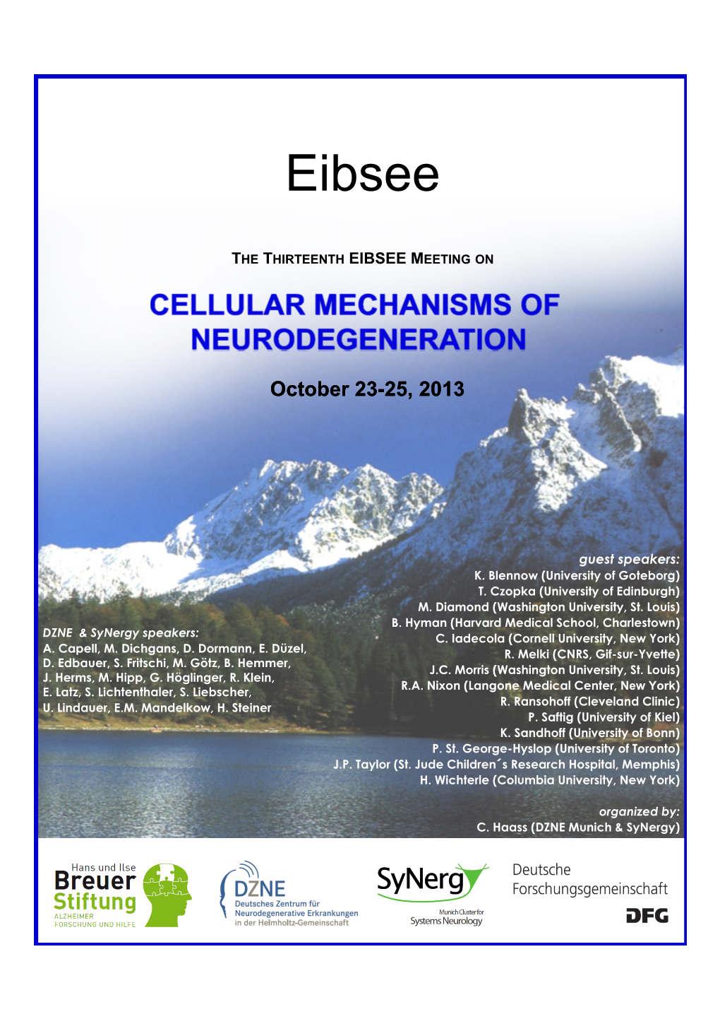 Eibsee-XIII Program 10-13