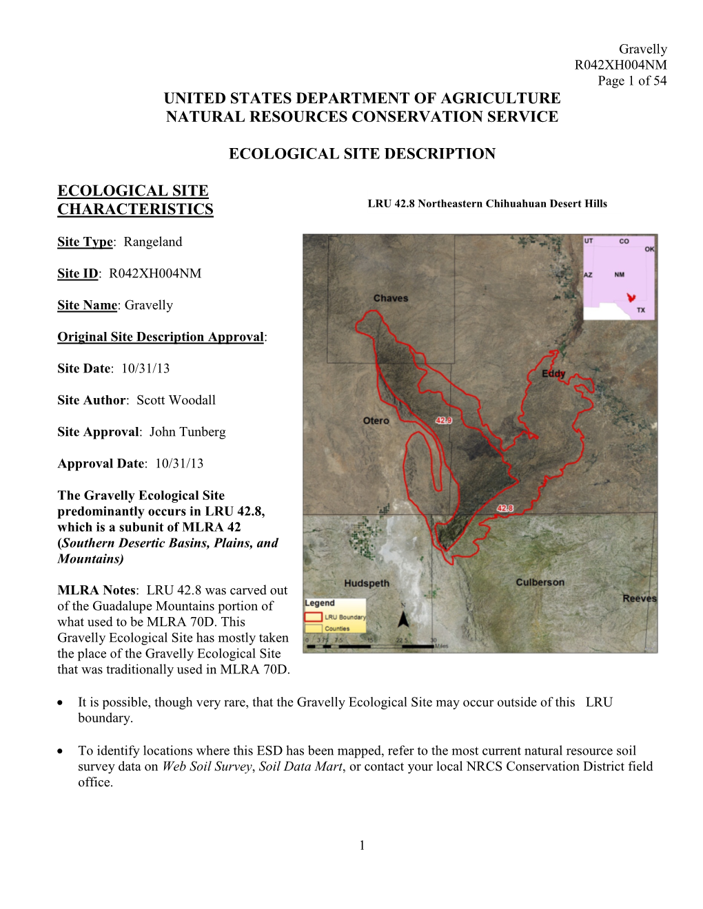 United States Department of Agriculture Natural Resources Conservation Service