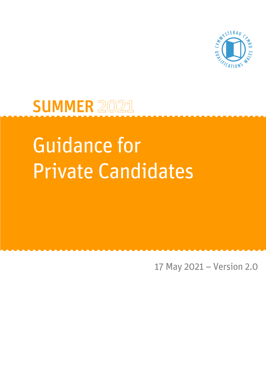 Guidance for Private Candidates V1 FINAL 12.04.21