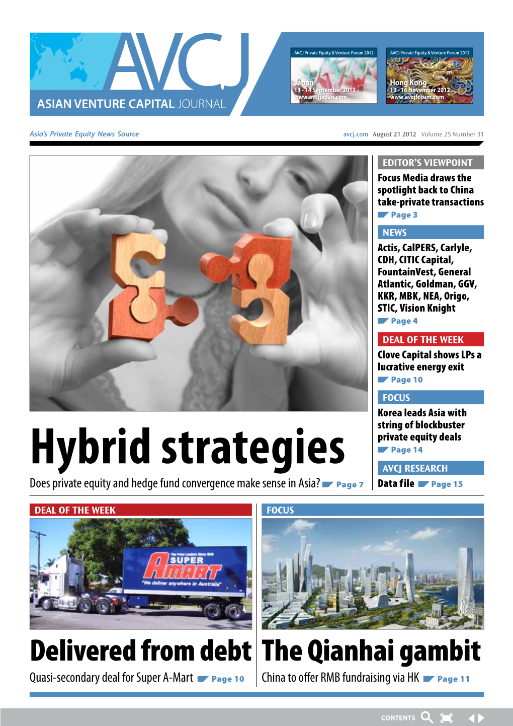 Hybrid Strategies AVCJ Research Does Private Equity and Hedge Fund Convergence Make Sense in Asia? Page 7 Data F Ile Page 15