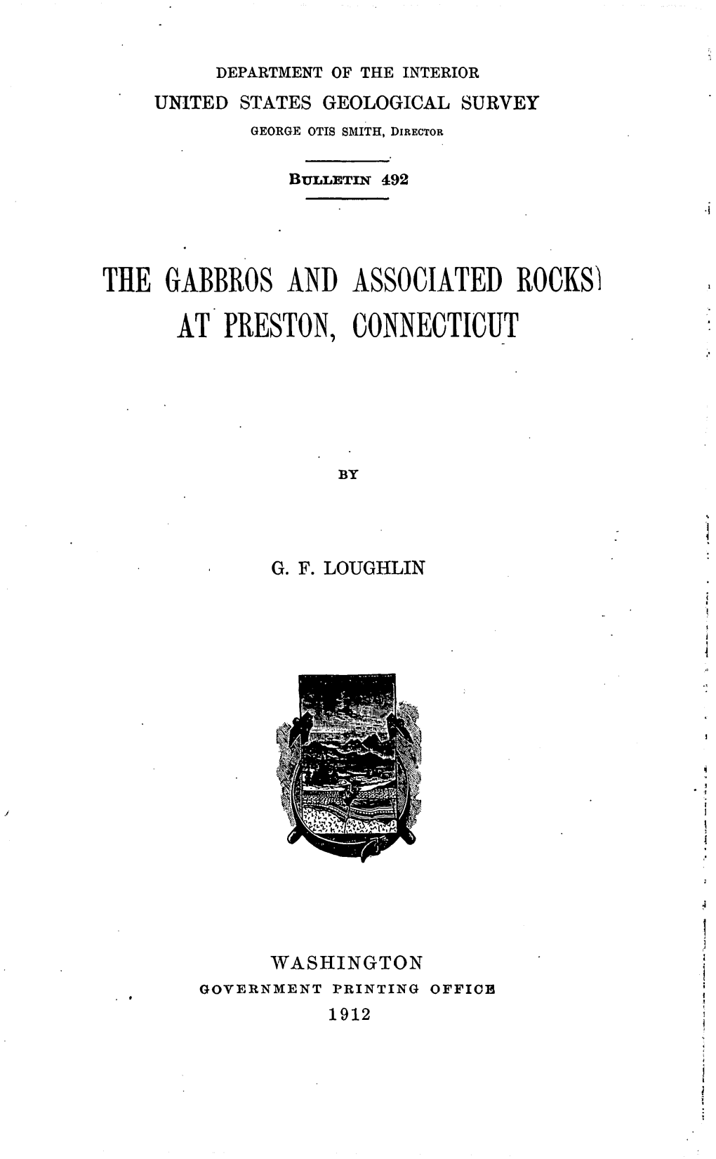 THE GABBROS and ASSOCIATED Rocksl at PRESTON, CONNECTICUT