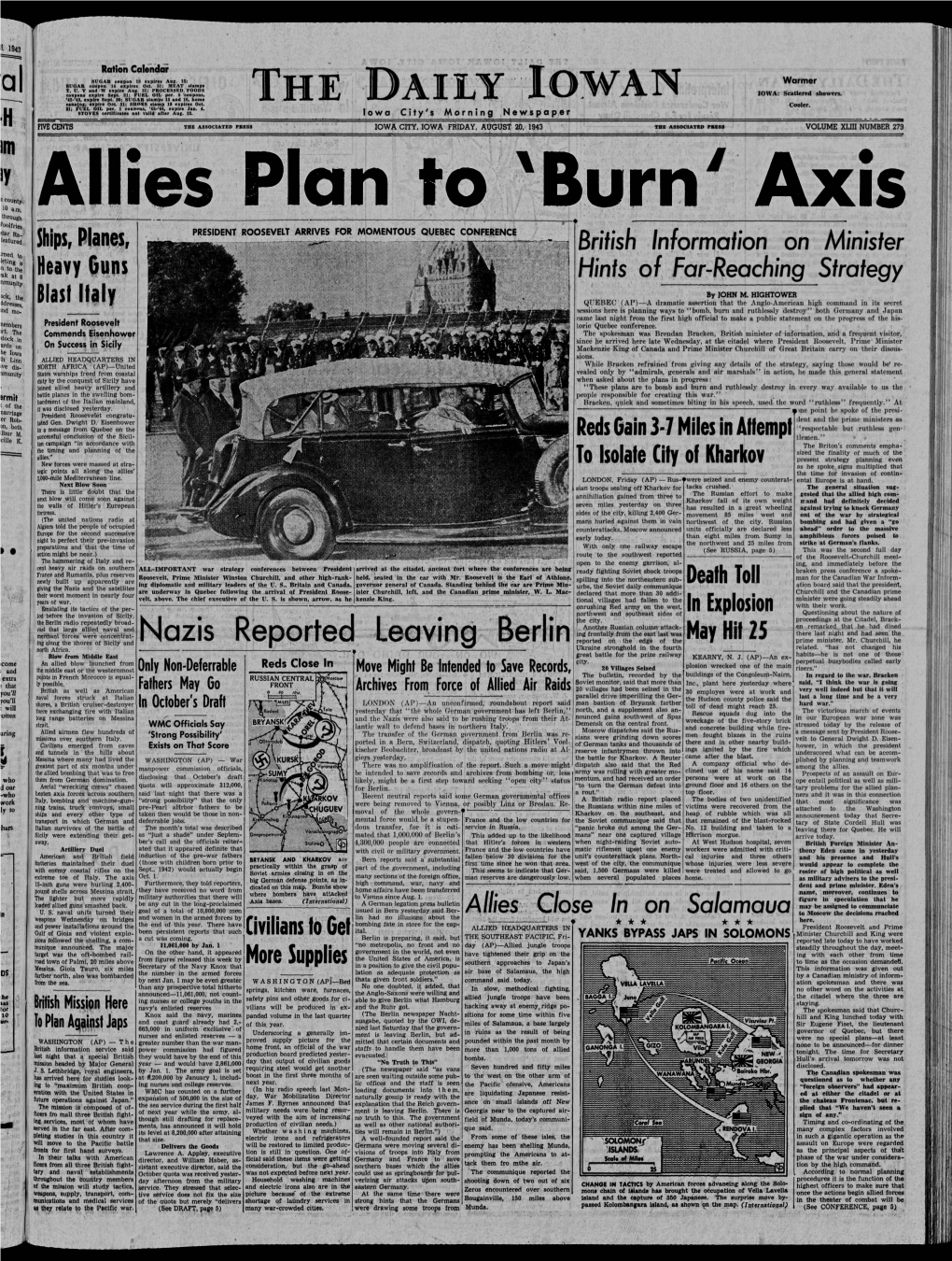 Daily Iowan (Iowa City, Iowa), 1943-08-20
