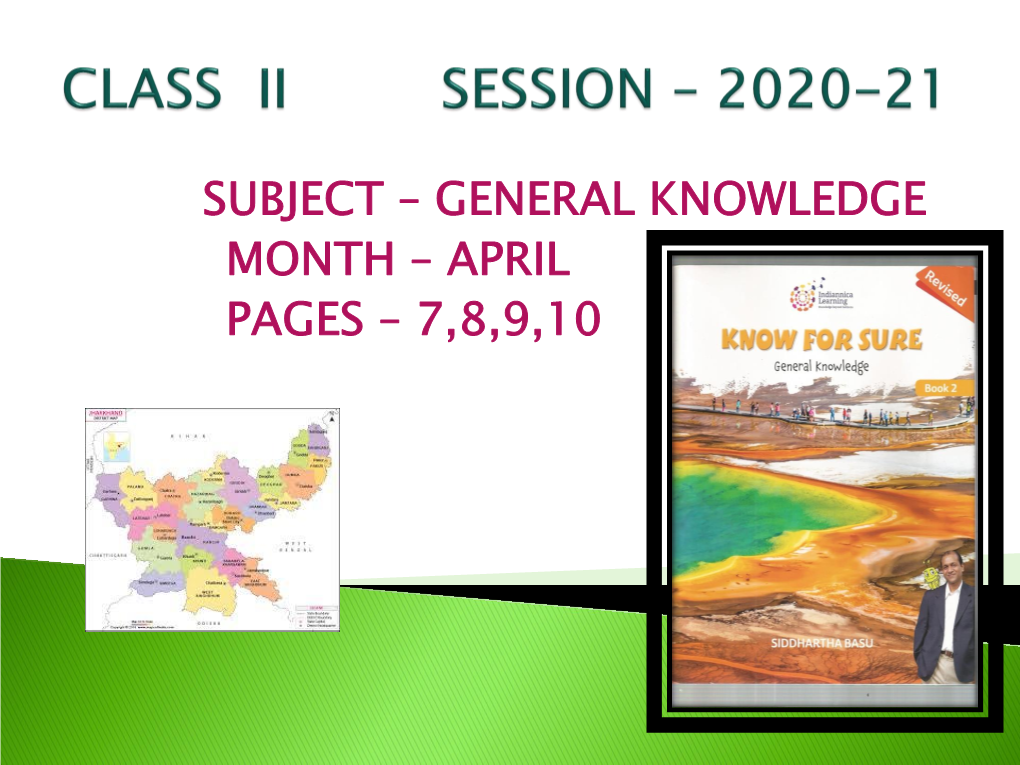 General Knowledge Month – April Pages – 7,8,9,10