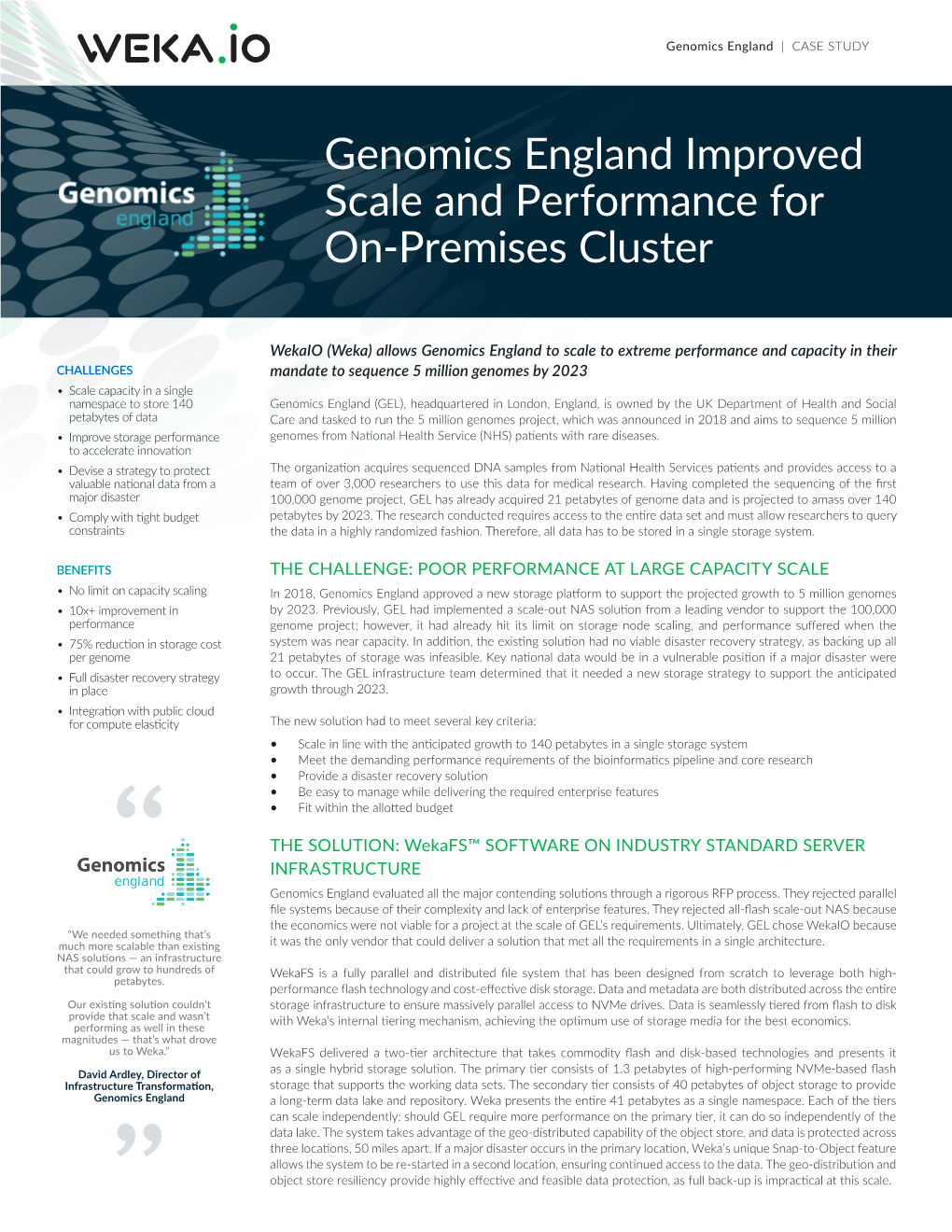 Genomics England | CASE STUDY