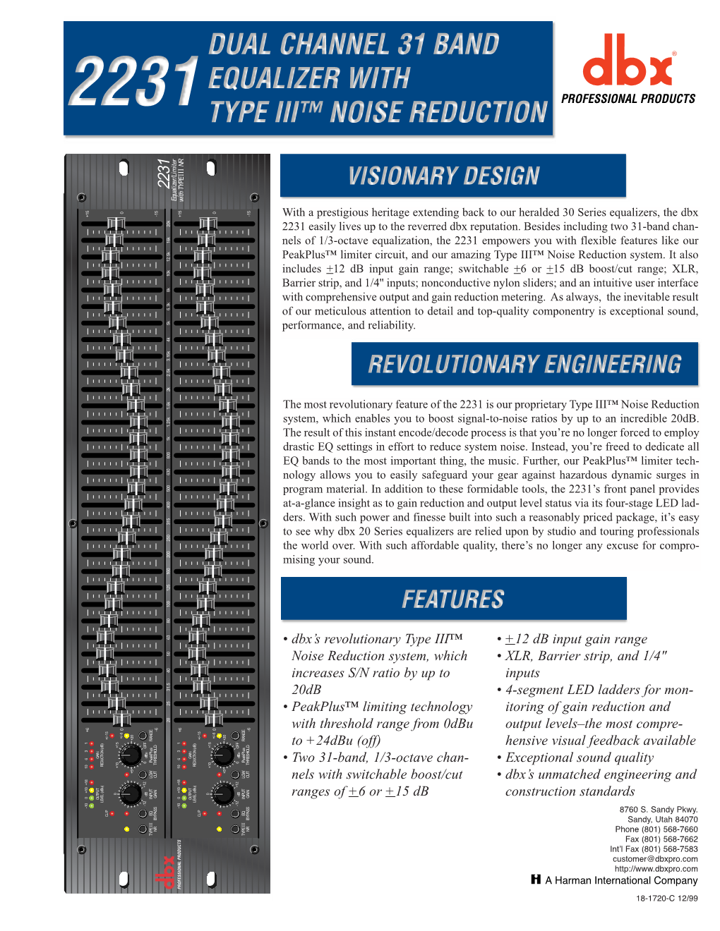 Dbx's Revolutionary Type III™ Noise Reduction System, Which