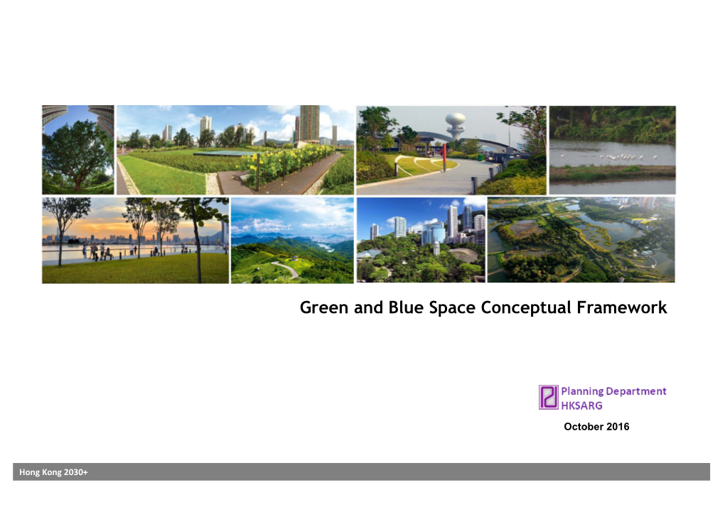 Green and Blue Space Conceptual Framework