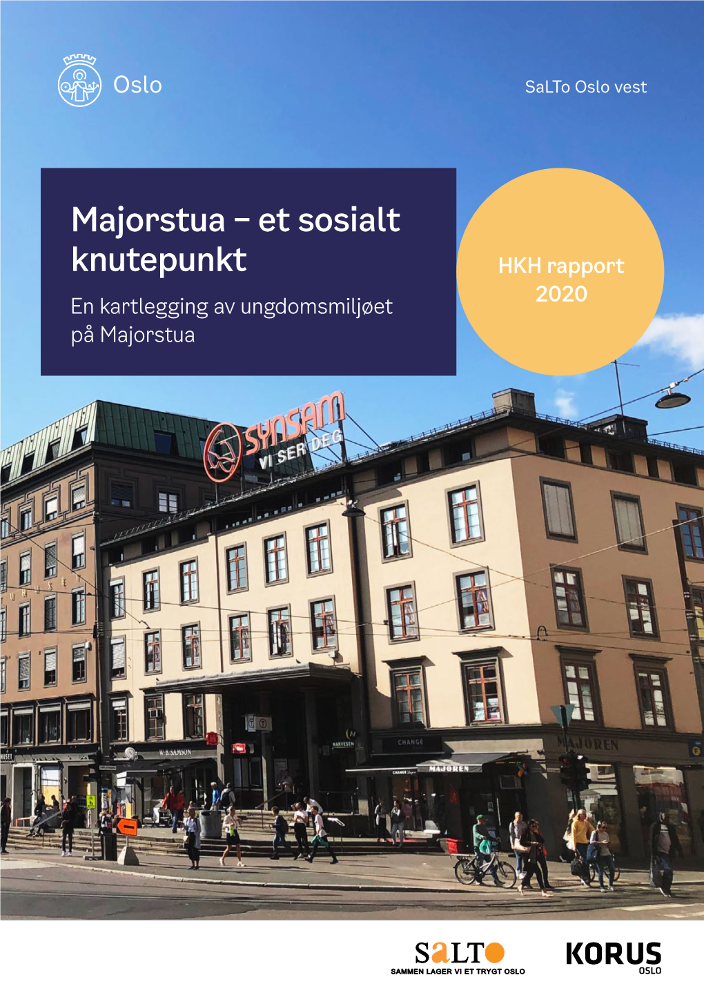 Majorstua – Et Sosialt Knutepunkt HKH Rapport 2020 En Kartlegging Av Ungdomsmiljøet På Majorstua Foto: Milo Textures, Pexels