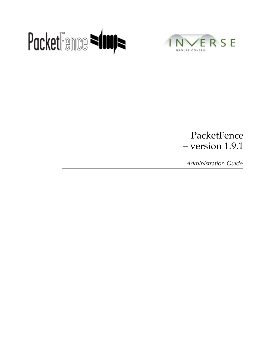 Packetfence – Version 1.9.1