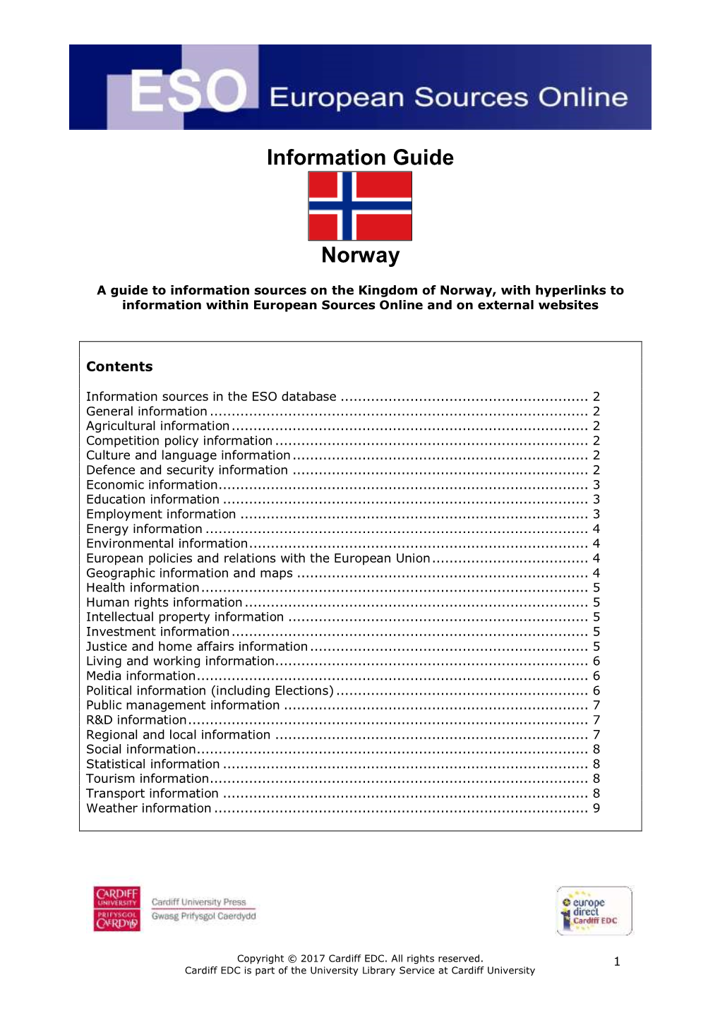 Information Guide Norway