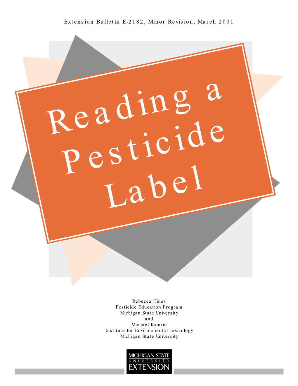 Reading a Pesticide Label