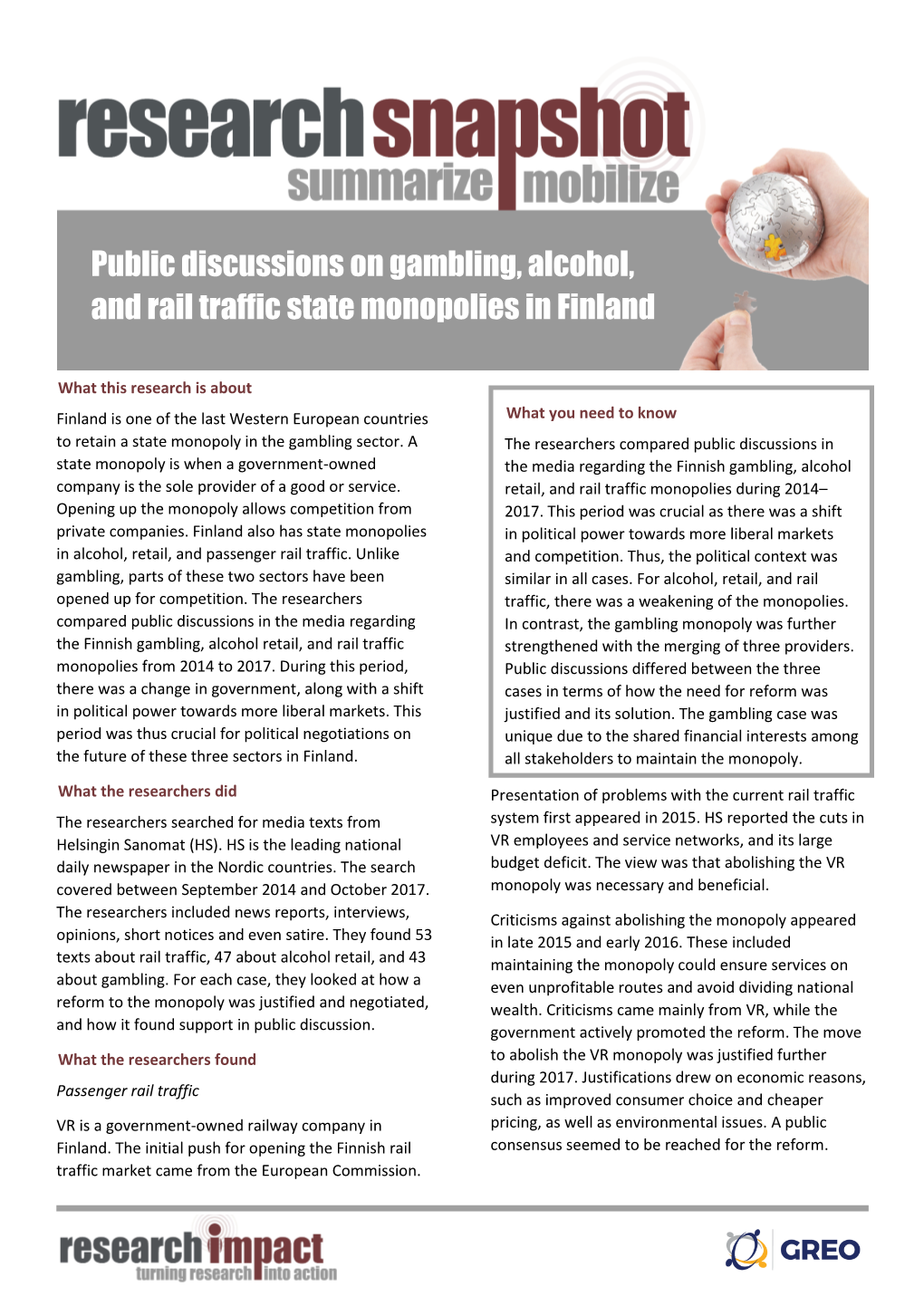 Public Discussions on Gambling, Alcohol, and Rail Traffic State Monopolies in Finland