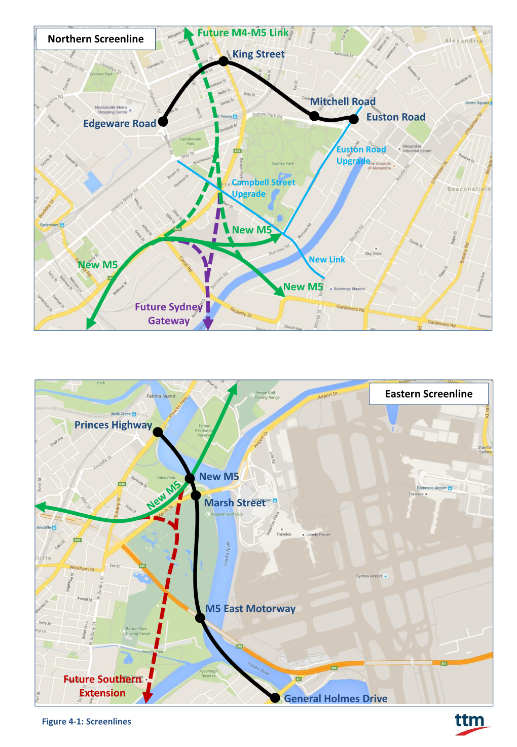 Future Sydney Gateway New M5 Future Southern Extension Princes