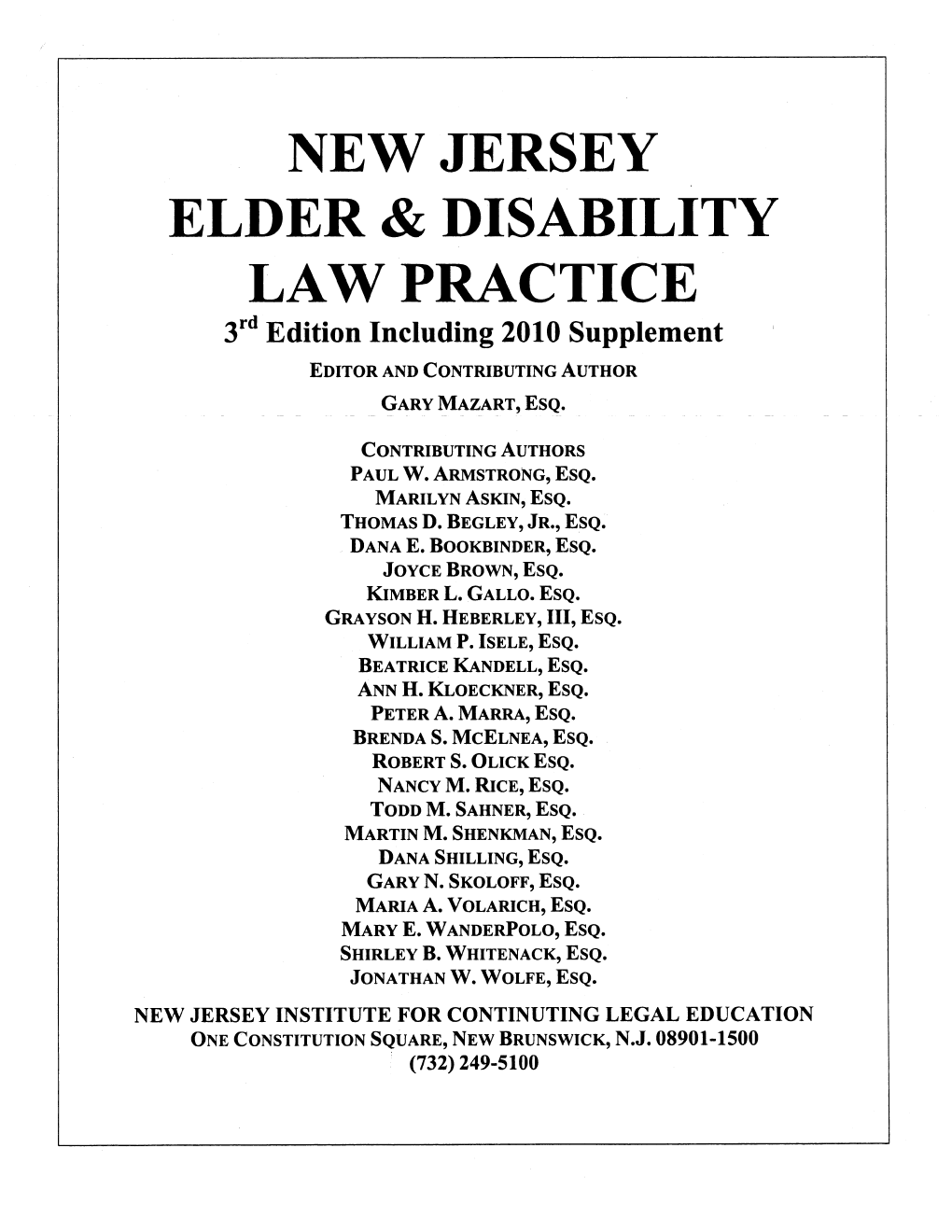 Grandparent Visitation, New Jersey Elder & Disability Law Practice