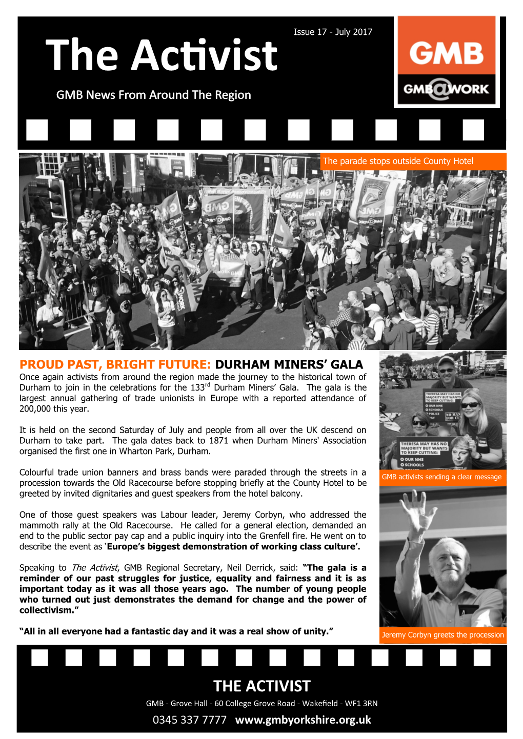 The Activist GMB News from Around the Region