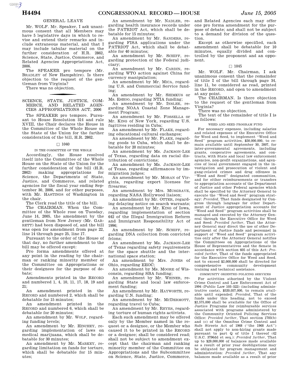 Congressional Record—House H4494