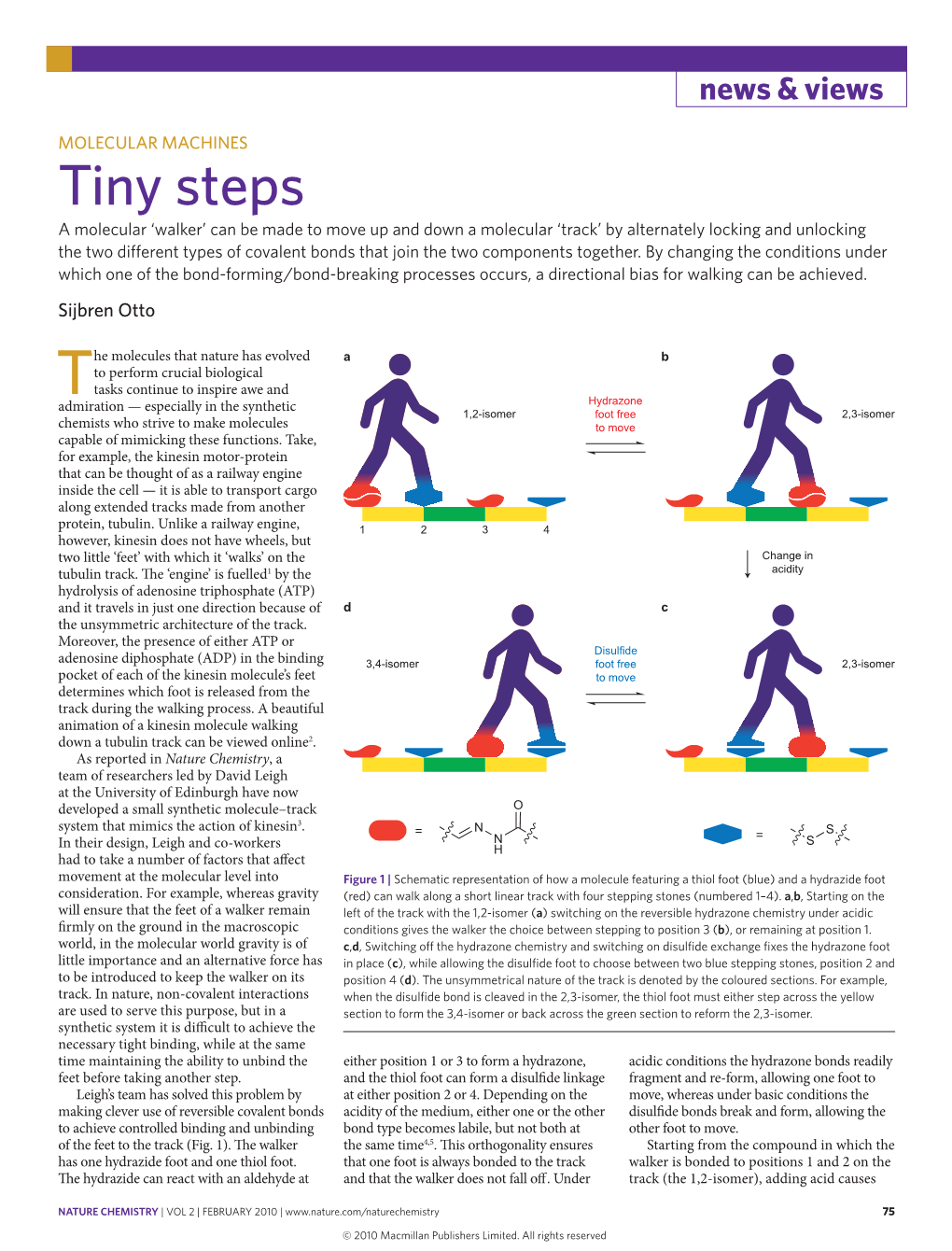 Molecular Machines: Tiny Steps