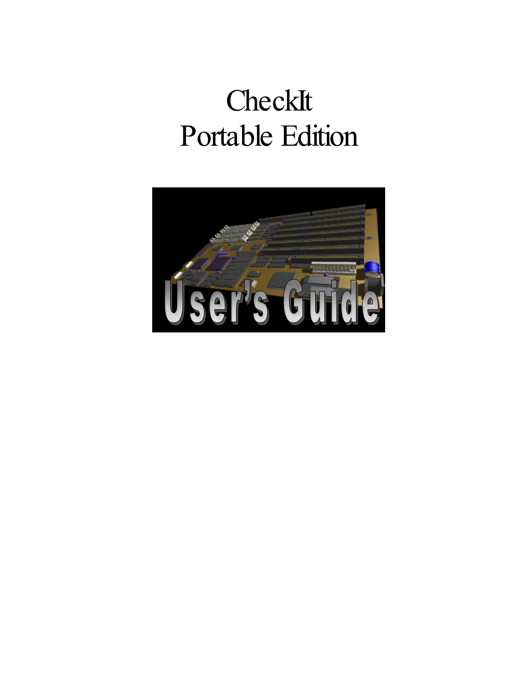 Checkit Pro User's Guide