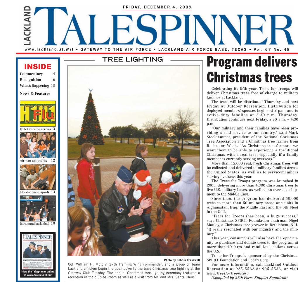 Program Delivers Christmas Trees