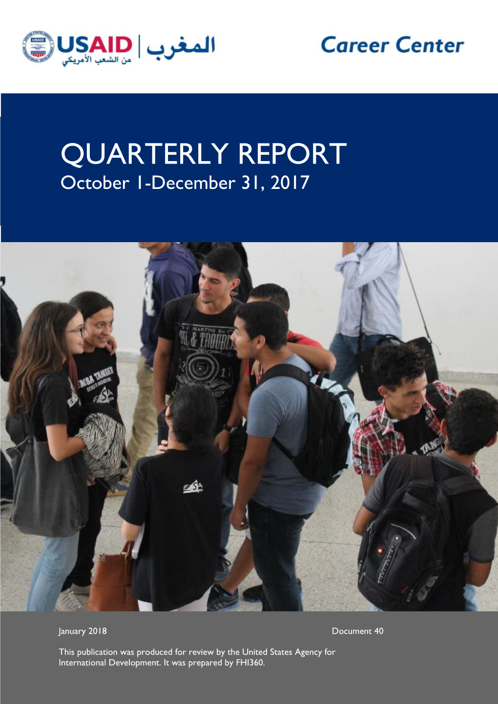 QUARTERLY REPORT October 1-December 31, 2017
