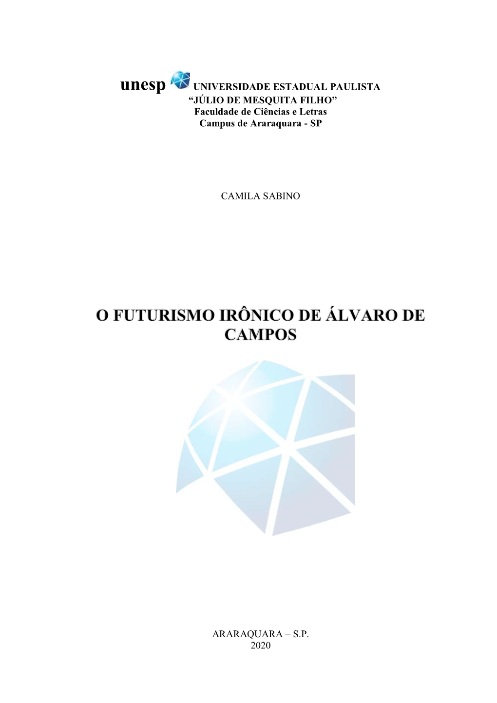 Faculdade De Ciências E Letras Campus De Araraquara - SP