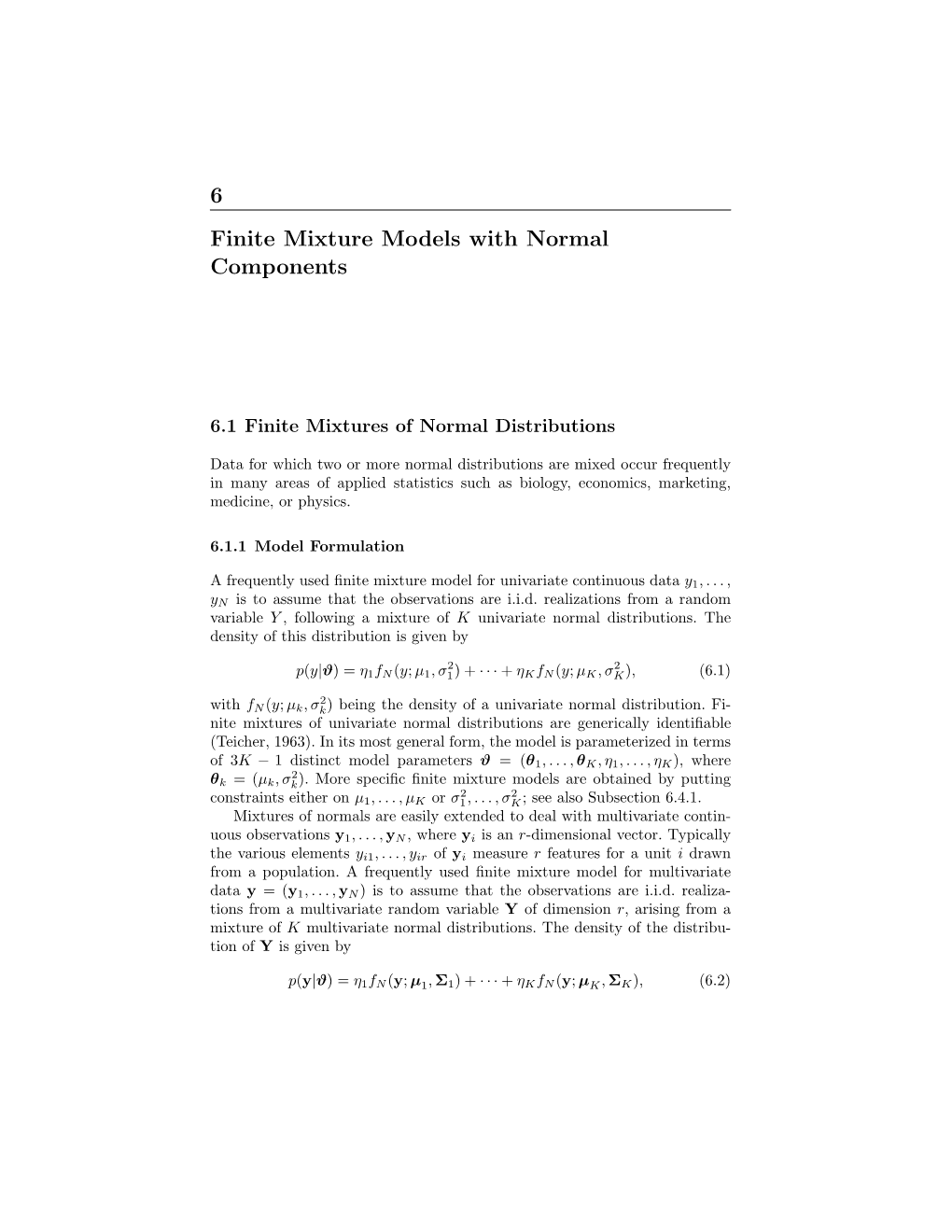 6 Finite Mixture Models with Normal Components