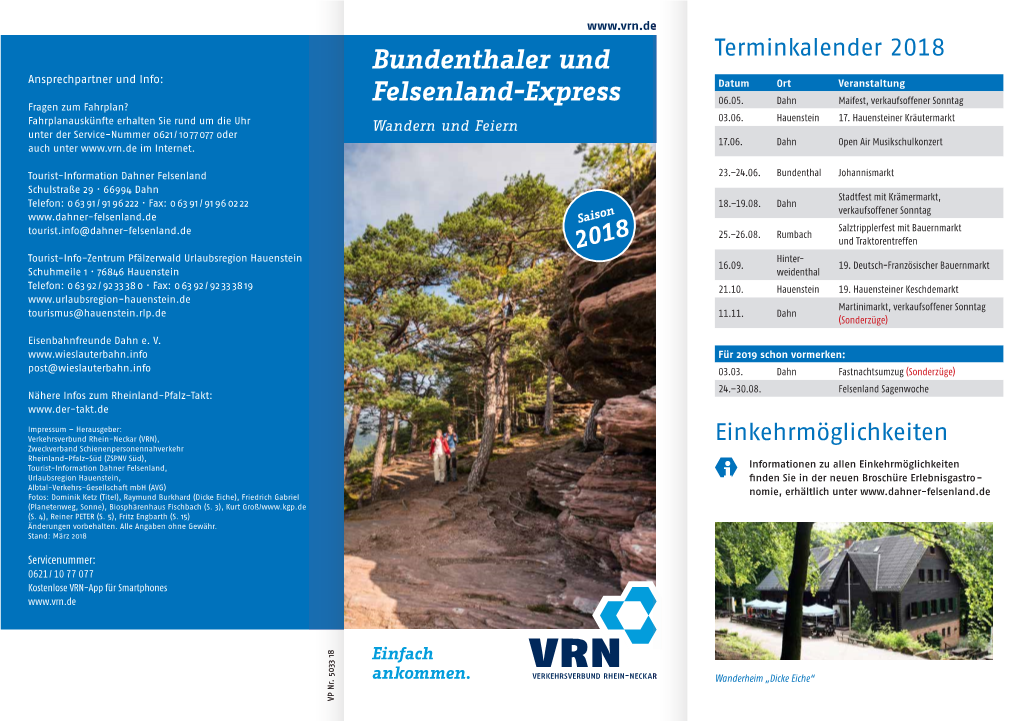 Bundenthaler Und Felsenland-Express