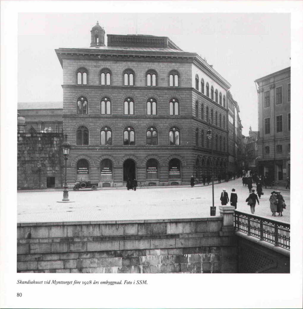 Skandiahuset Vid M-Ynttorgetföre 1928 Års Ombyggnad. Foto I SSM