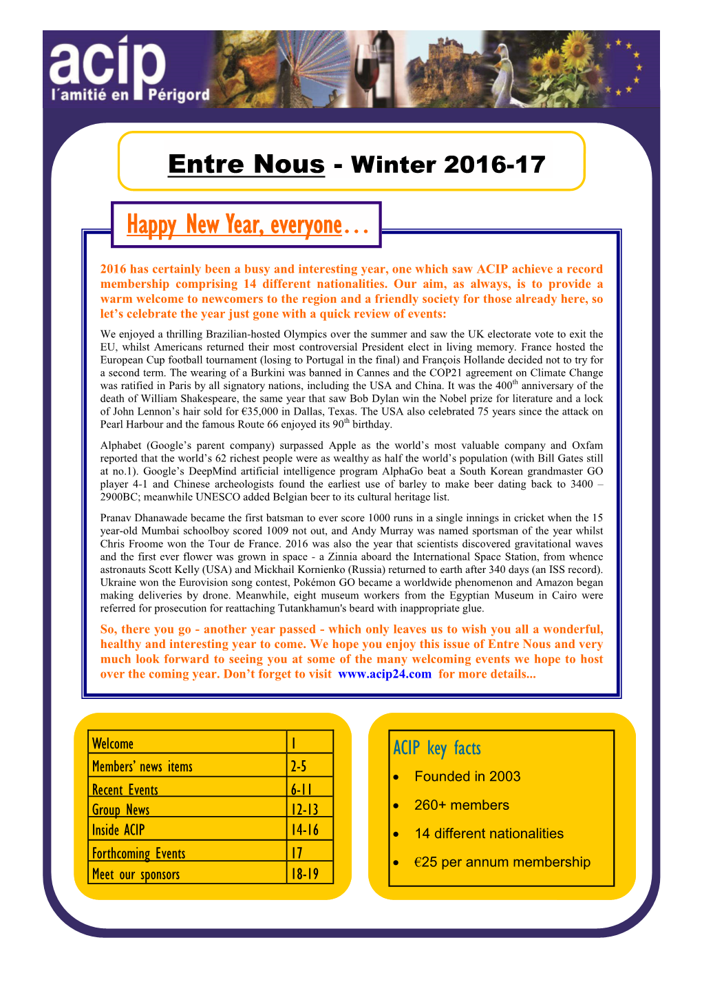 Entre Nous - Winter 2016-17