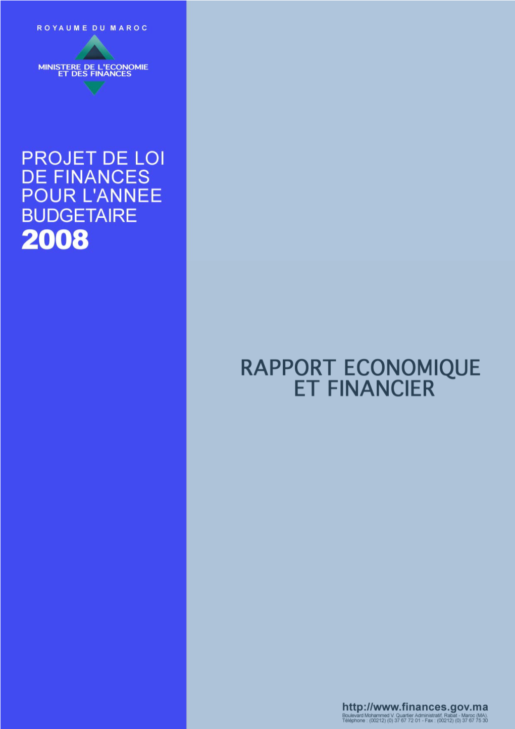 Rapport Economique Et Financie