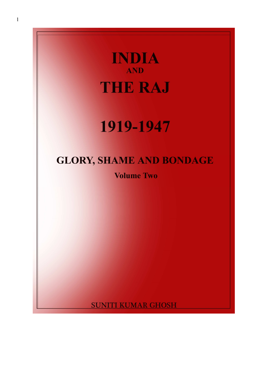 Book India and Raj 1919-1947