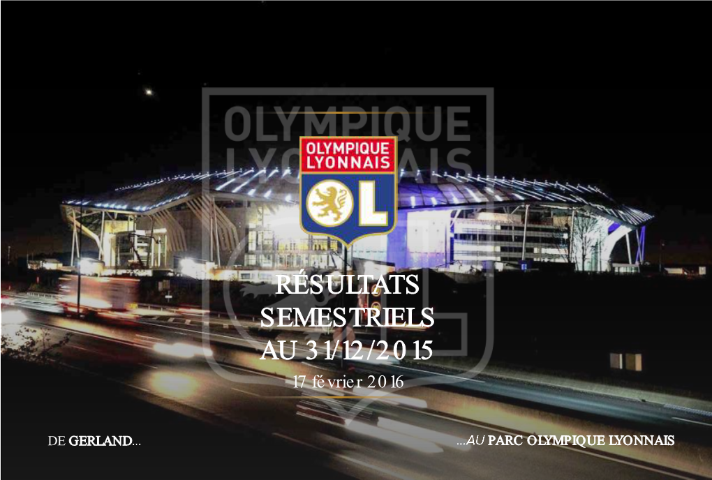 Olympique Lyonnais Sommaire