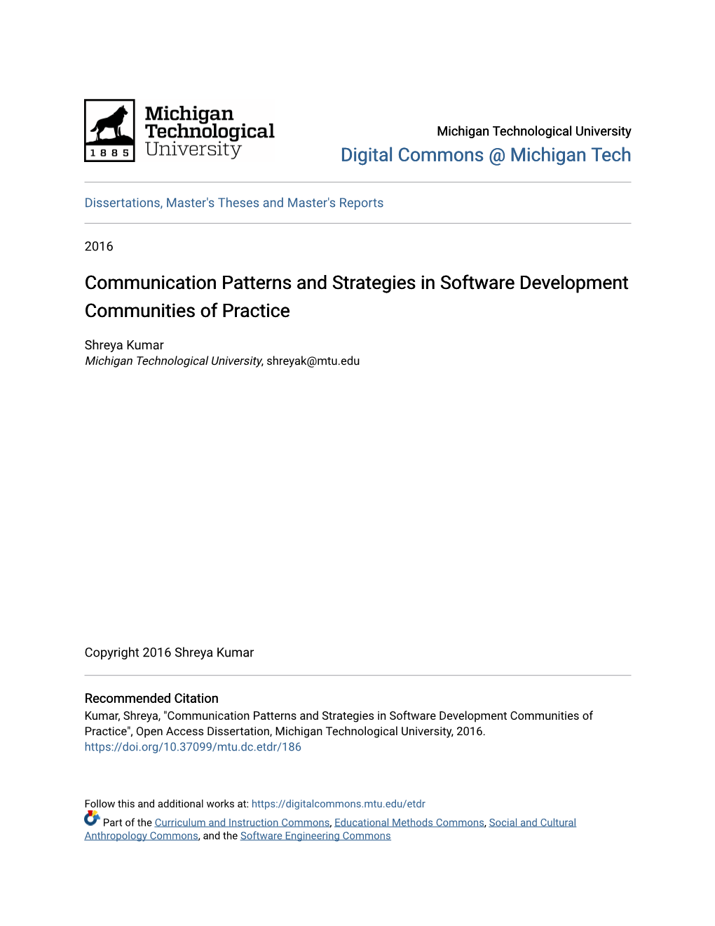 Communication Patterns and Strategies in Software Development Communities of Practice