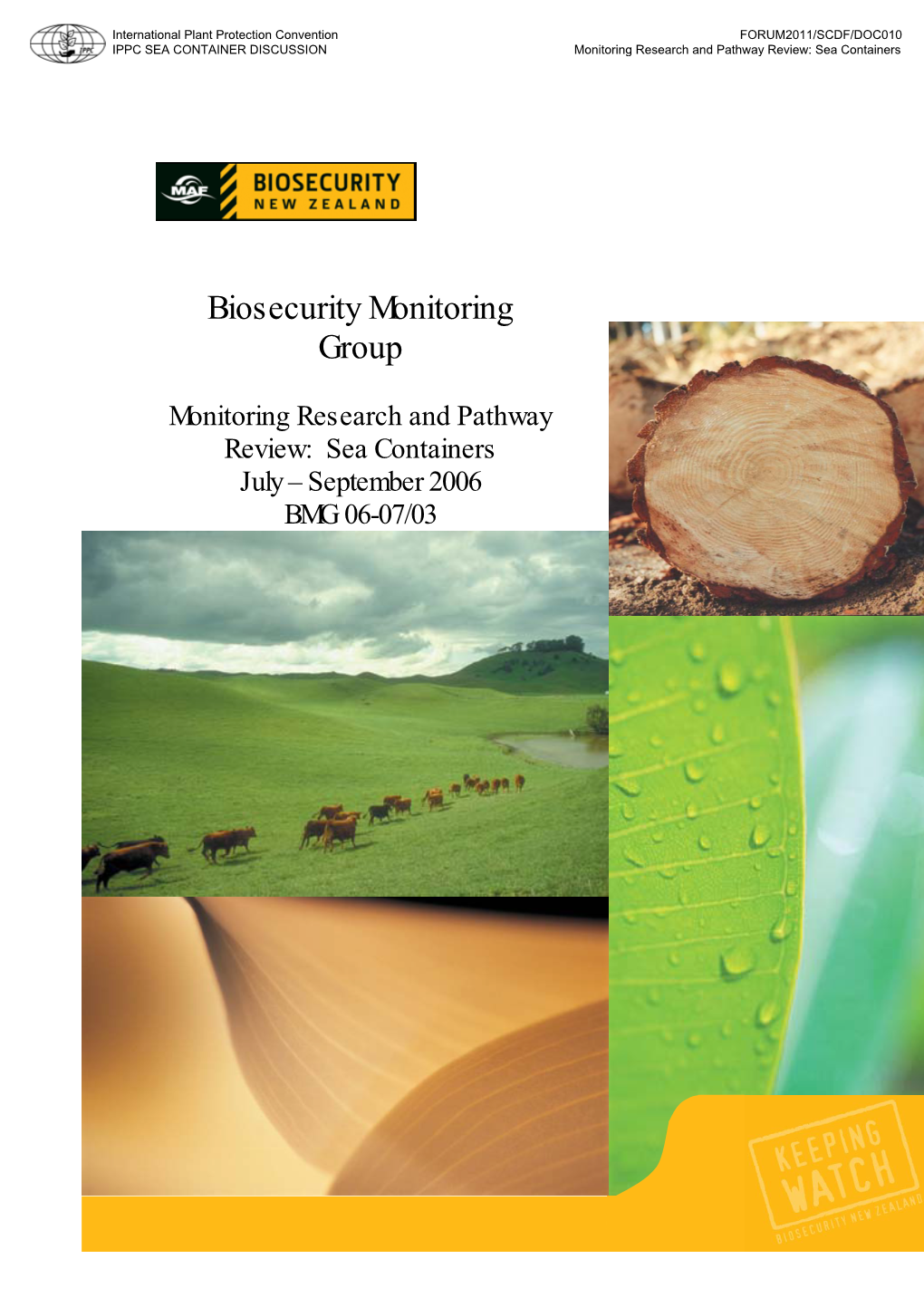 Biosecurity Monitoring Group