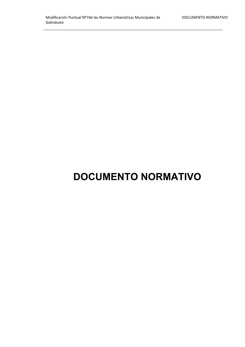 DOCUMENTO NORMATIVO Galinduste