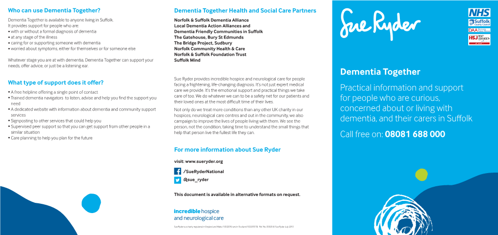 Dementia Together Leaflet