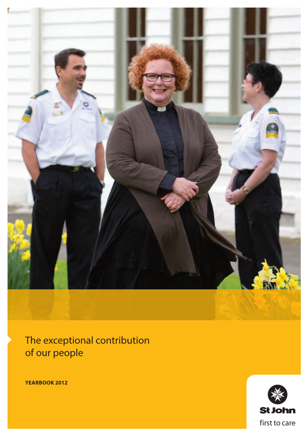 Yearbook 2012 Front Cover – Carterton Volunteer Rev Jenny Chalmers Has Been Part of St John Since 2007