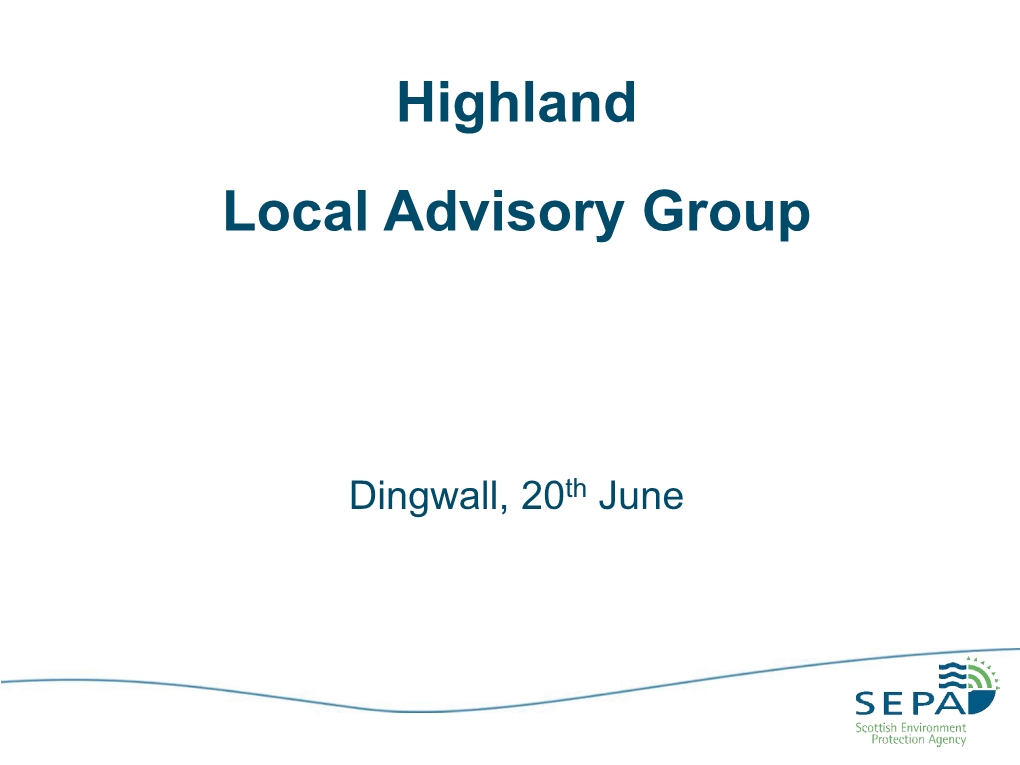 Highland Local Advisory Group