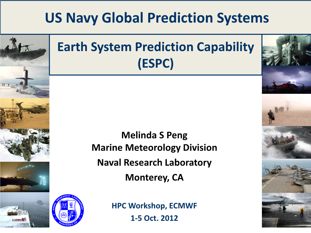 US Navy Global Prediction Systems