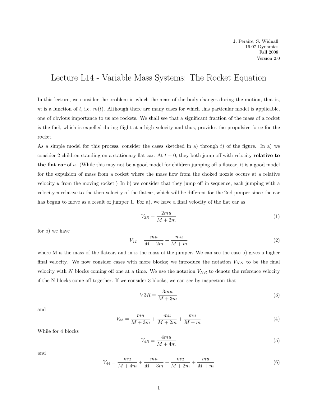 The Rocket Equation